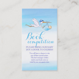 Babyduschbuch-Wettbewerb Storchenkarten Visitenkarte