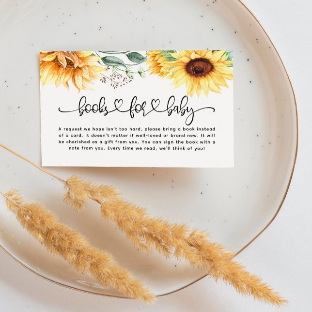 Babyduschbücher für Baby-Sonnenblume Begleitkarte (Von Creator hochgeladen)