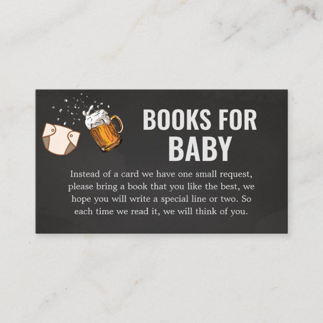 Babyduschbücher für Babys und Babys Begleitkarte (Vorderseite)