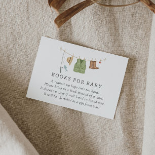 Babyduschbücher für Kinder Begleitkarte