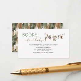 Babyduschbücher für Kleinjäger in Aquarellen Begleitkarte