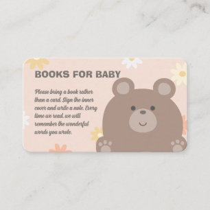Babyduschbücher für Niedliche rosa Säuglinge Begleitkarte