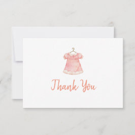 Babydusche 3,5" x 5" Flat Dankeschön Karte