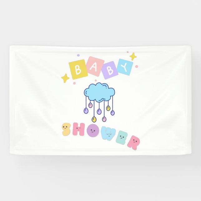 Babydusche 3x5 Vinyl Banner (Horizontal)