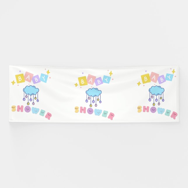 Babydusche 4x12 Vinyl Banner (Horizontal)
