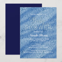 Babydusche Abstrakte Regenfälle Einladung