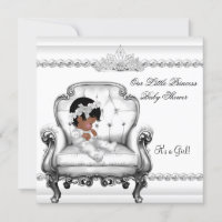 Babydusche, afrikanische Prinzessin Girl Chair