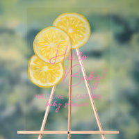 Babydusche Akryllische Zeichen