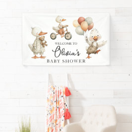 Babydusche Albern Gänsebanner Banner