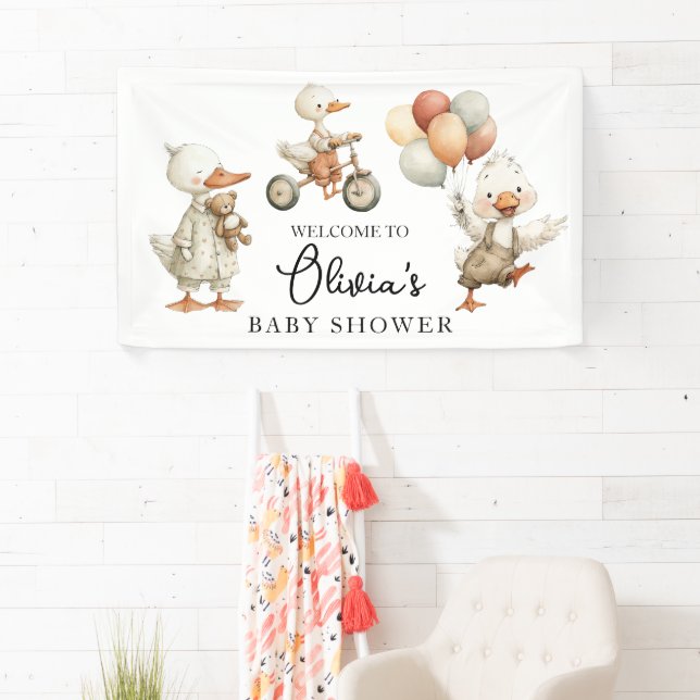Babydusche Albern Gänsebanner Banner (Insitu)