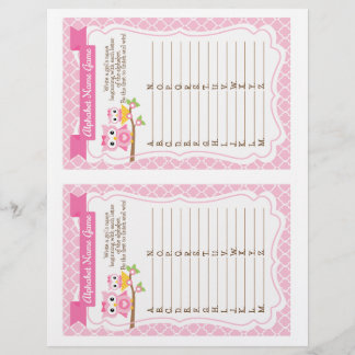 Babydusche Alphabet Name Game