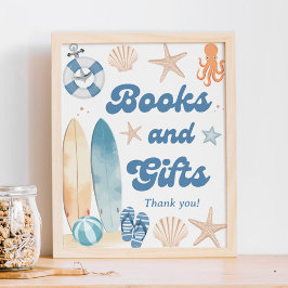Babydusche am Strand Bücher und Geschenke Poster