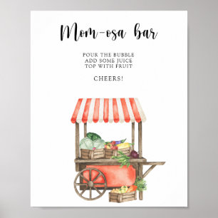 Babydusche aus der Region, Momosa Bar Poster