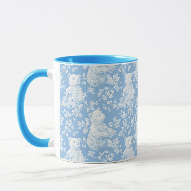 Babydusche aus französischem Toile Tasse (Links)