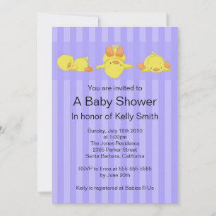 Babydusche aus Gelbente Einladung
