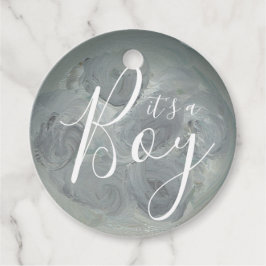 Babydusche aus gestrichenem Mond Geschenkanhänger