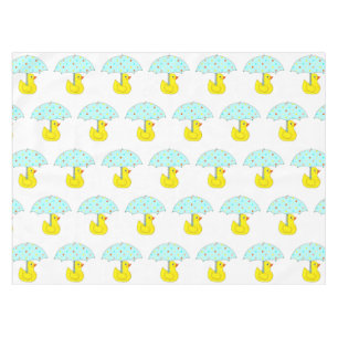 Babydusche aus Gummi mit Regenschirm Tischdecke