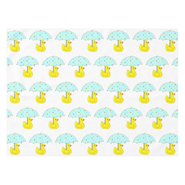 Babydusche aus Gummi mit Regenschirm Tischdecke (Vorderseite (Horizontal))