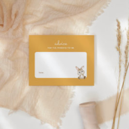 Babydusche aus Hasen, gelb Kinderbetreuung Mitteilungskarte