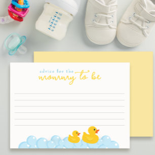 Babydusche aus Kautschuk Mommy-to-Be Mitteilungskarte