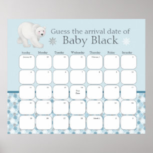 Babydusche aus Polar-Bären schätzt das aktuelle Po Poster