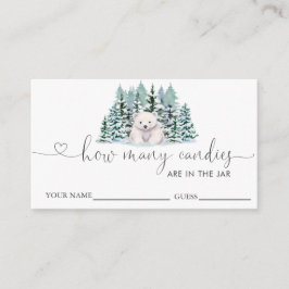 Babydusche aus Polar schätzt, wie viele Kanonen Begleitkarte