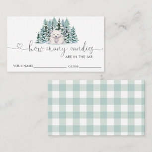 Babydusche aus Polar schätzt, wie viele Kanonen Begleitkarte