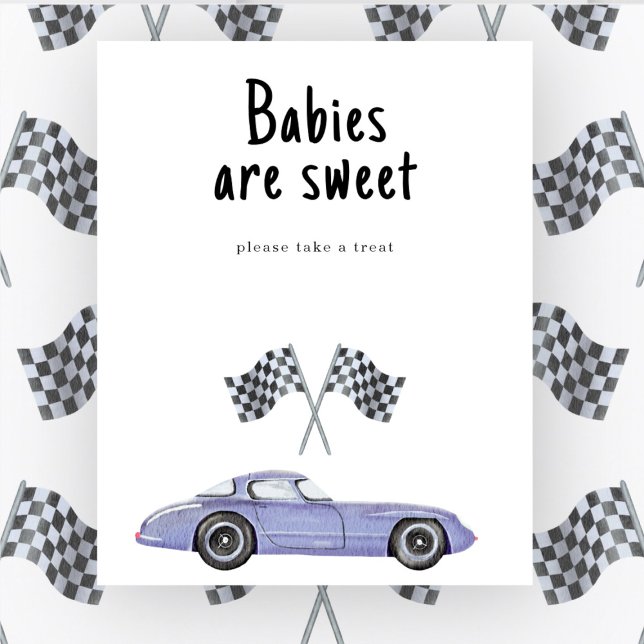 Babydusche aus Race Car - Kinder sind süß Poster (Von Creator hochgeladen)