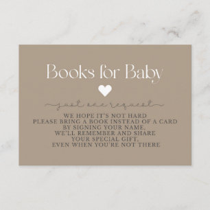 Babydusche, Babybücher, Beipackkarte Begleitkarte