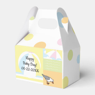 Babydusche Beach Ball Gable Gefälligkeitsbox Geschenkschachtel