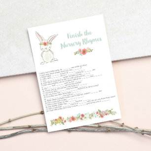 Babydusche beendet die Kinderzimmer-Rhymes-Spielka Einladung