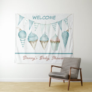 Babydusche Begrüßungsband Wandteppich