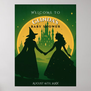 Babydusche Begrüßungspposter - Elphaba & Glinda Poster