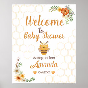 Babydusche - Begrüßungszeichen Poster