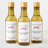 Babydusche bevorzugt Baby Maaking Pose Pink Mini