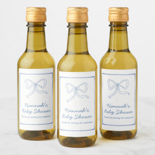 Babydusche bevorzugt Personalisiertes Blumenweinet Weinetikett