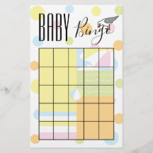 Babydusche BINGO Beach Ball Flyer