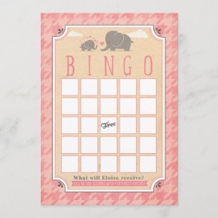 Babydusche Bingo Cards Einladung