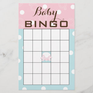 Babydusche BINGO "PINK BLUE BABY" Flyer