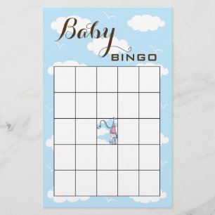 Babydusche BINGO Rosa/Blau/Schloss Flyer