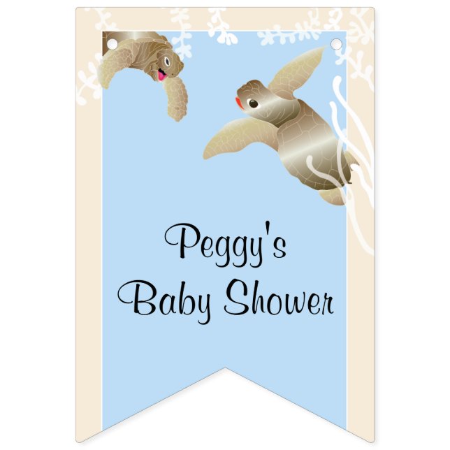 Babydusche Blue/Baby Turtle, Frack Banner (Achte Fahne)