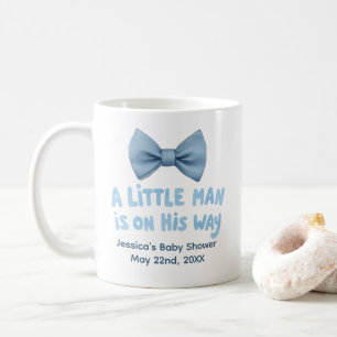 Babydusche Blue Bow Krawatte Little Man Tasse