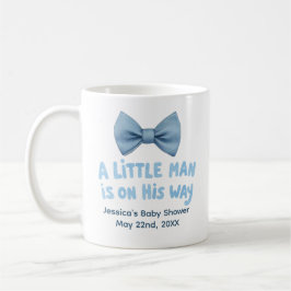 Babydusche Blue Bow Krawatte Little Man Tasse