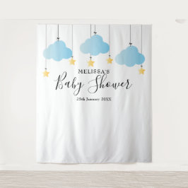 Babydusche Blue Boy Foto Stand Hintergrund Wandteppich