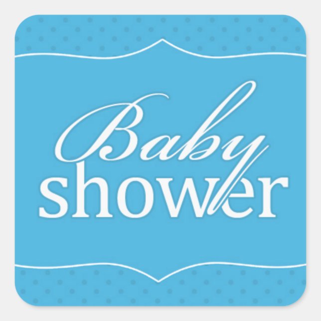 Babydusche Blue Sticker (Vorderseite)