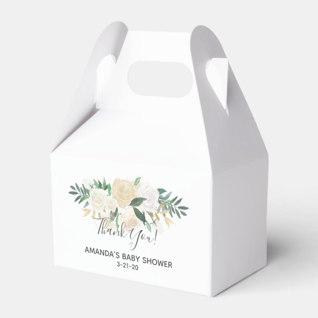 Babydusche Blume Geschenkschachtel (Vorderseite)