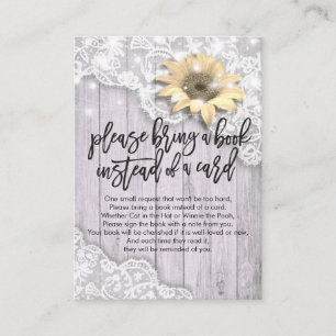 Babydusche bringen Sie bitte ein Buch anstelle ein Begleitkarte