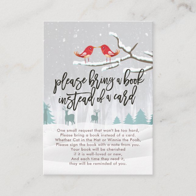 Babydusche bringen Sie bitte ein Buch anstelle ein Begleitkarte (Vorderseite)