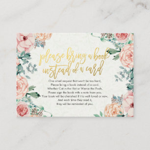 Babydusche bringen Sie bitte ein Buch anstelle ein Begleitkarte