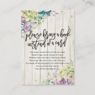 Babydusche bringen Sie bitte ein Buch anstelle ein Begleitkarte